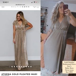 Baltic Born Athena Gold Maxi Dress